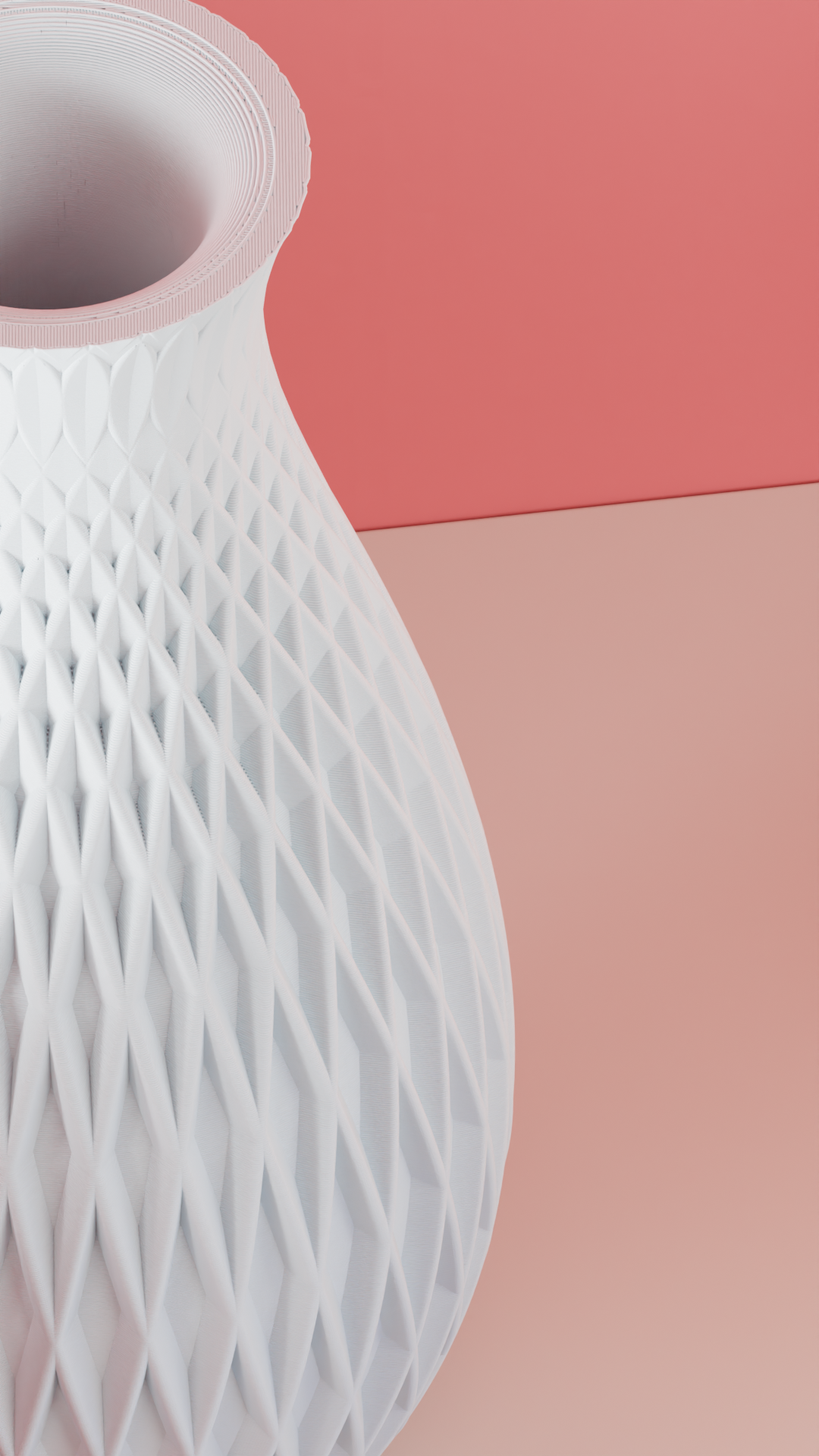 Diamond Pattern Vase