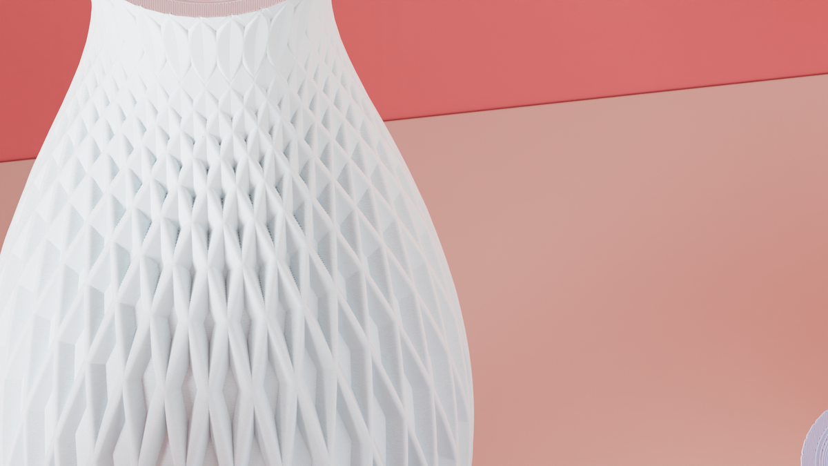 Diamond Pattern Vase