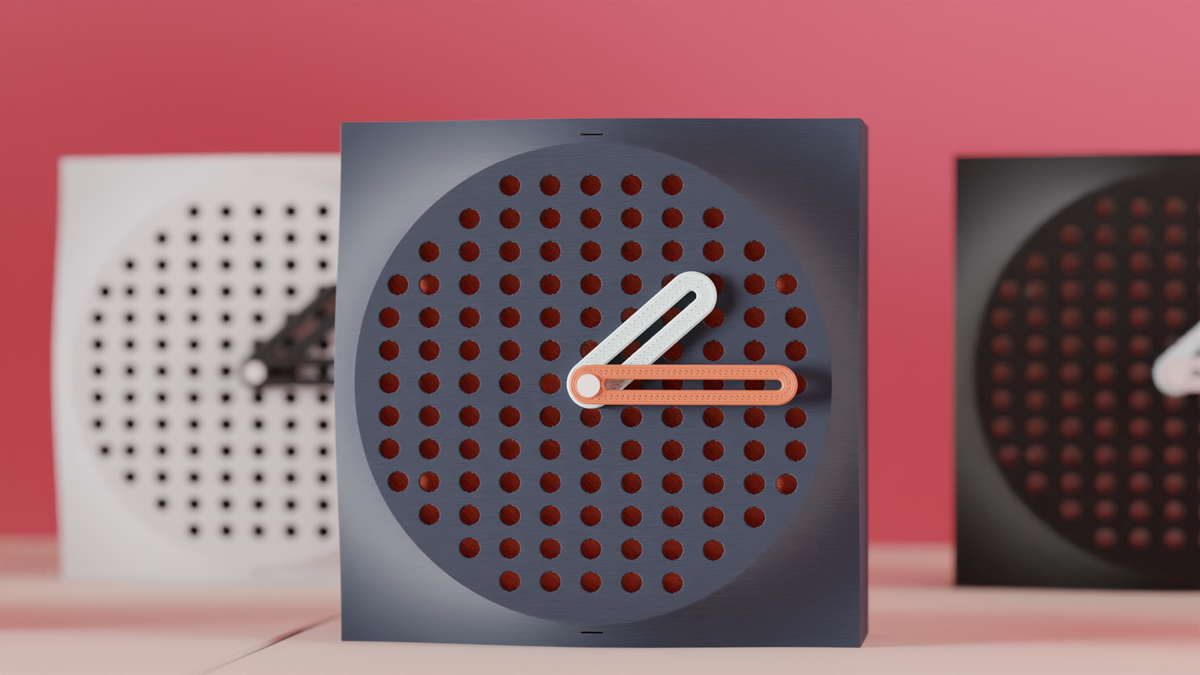 Dot Pattern Small Desk Clock