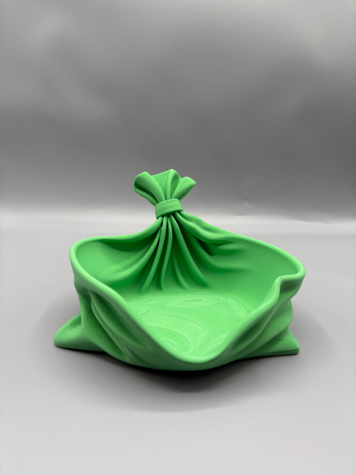 Draped Fabric Knot Bowl Sculptural Catchall Dish