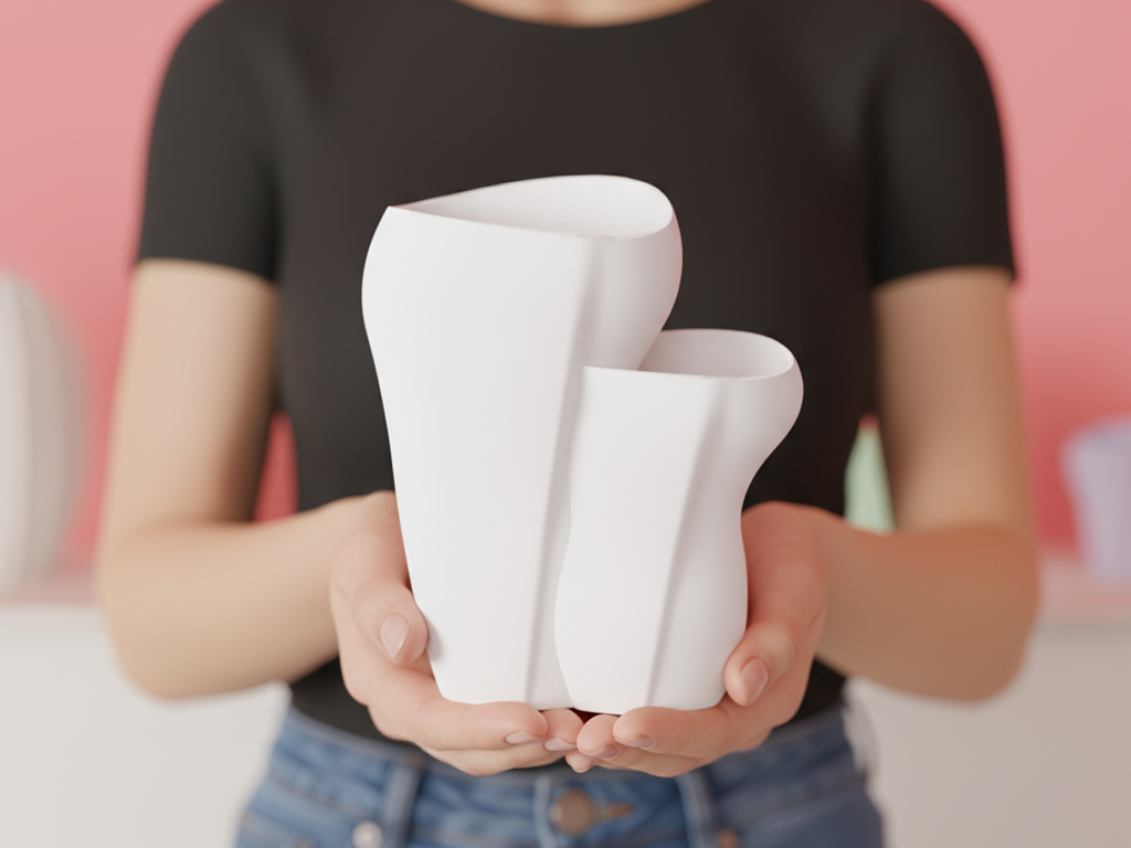 Dual Vase with Sweeping Shape