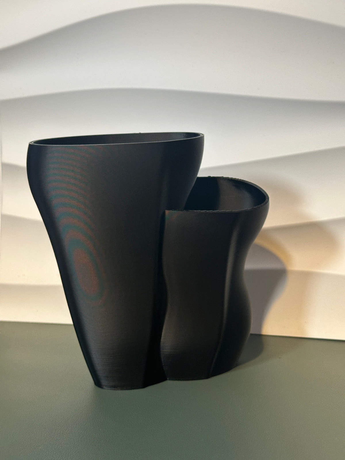Dual Vase with Sweeping Shape