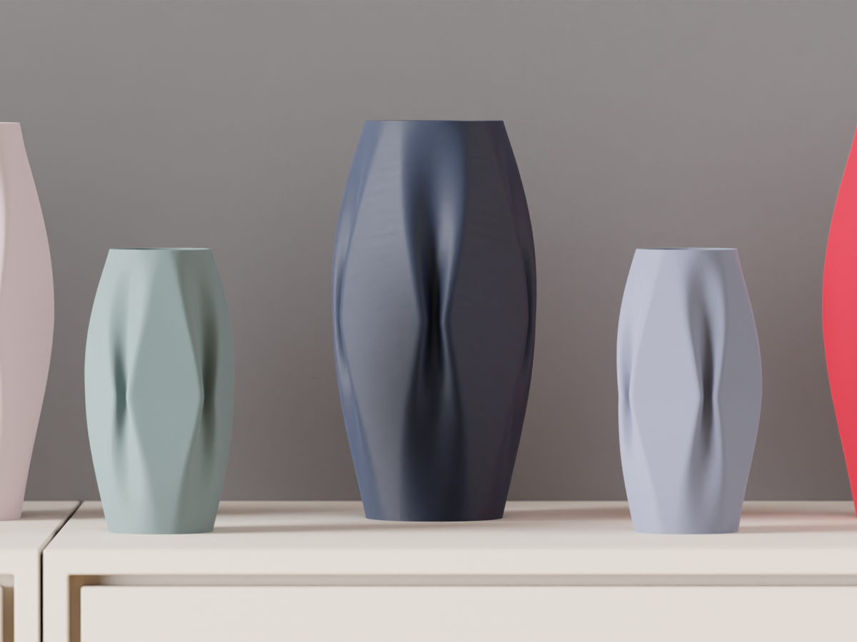 Elegant Creased Vase