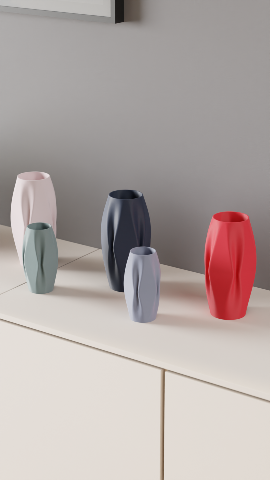 Elegant Creased Vase