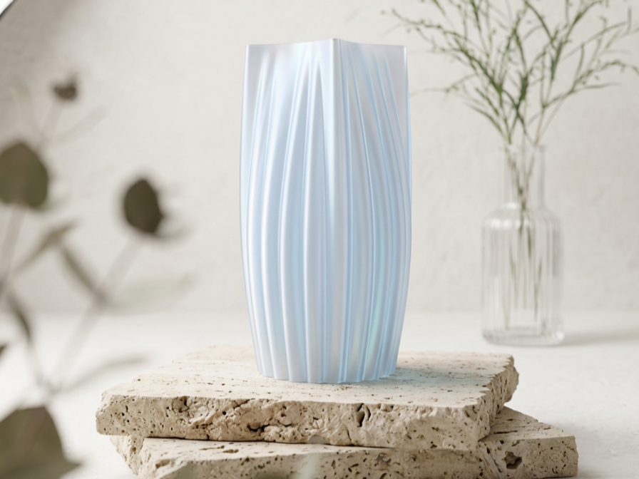 Elegant Crimped Top Design Vase