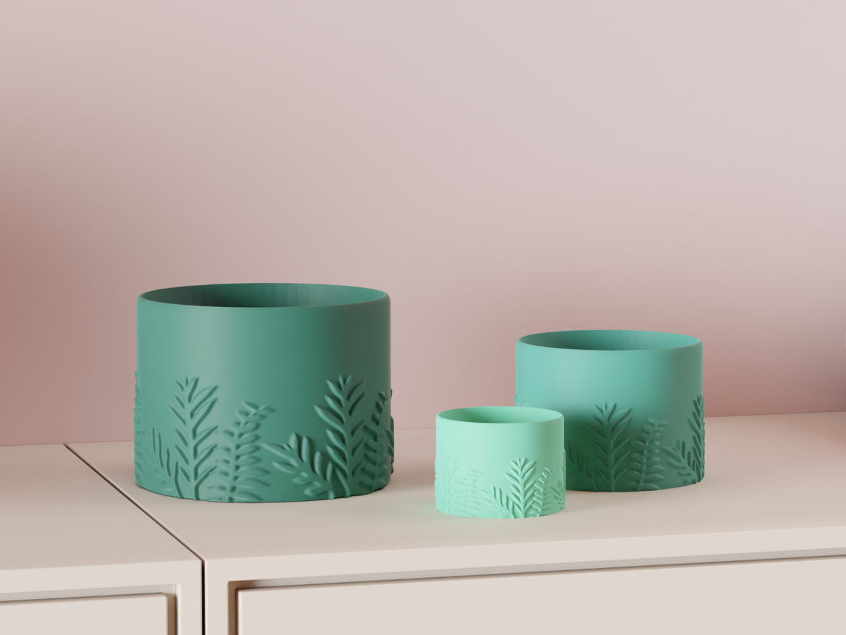 Elegant Leaf Themed Planter – Standard size