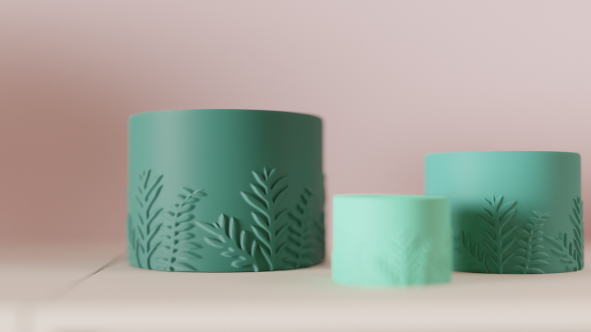 Elegant Leaf Themed Planter – Standard size