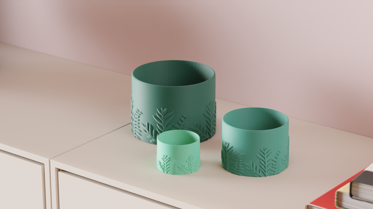 Elegant Leaf Themed Planter – Standard size