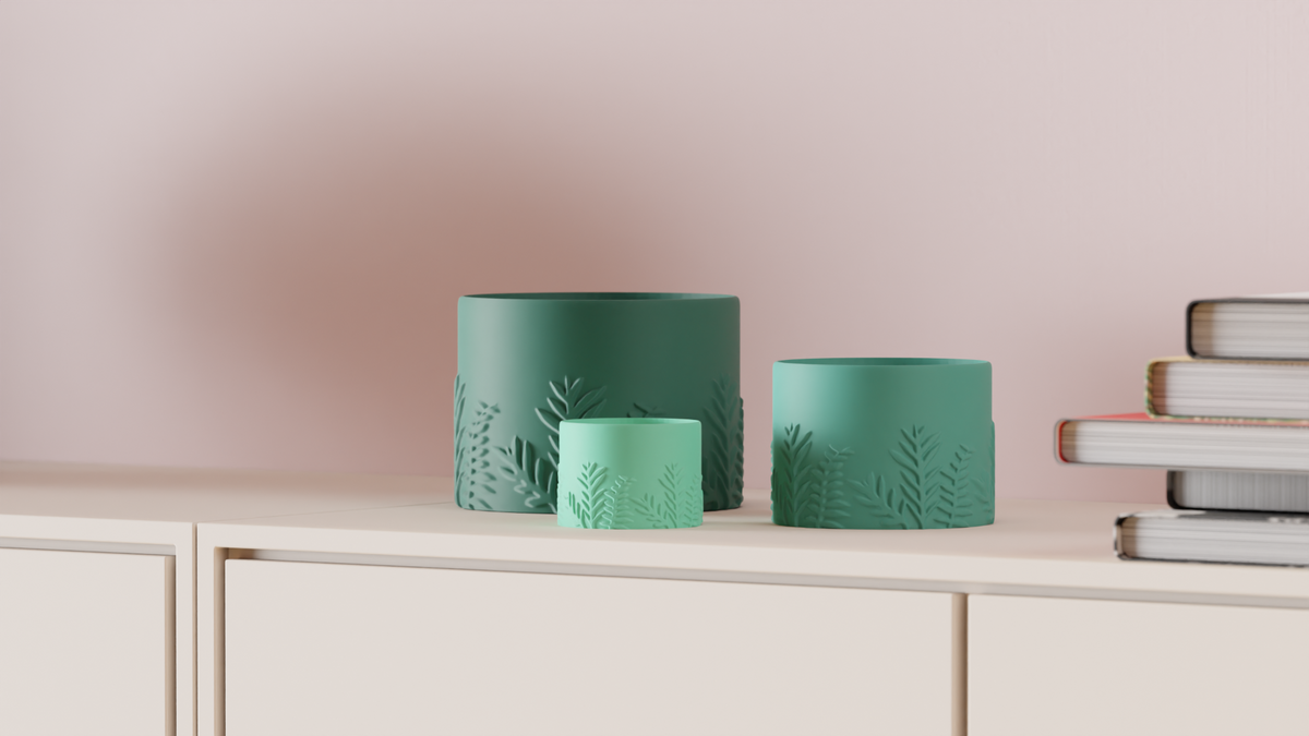 Elegant Leaf Themed Planter – Standard size