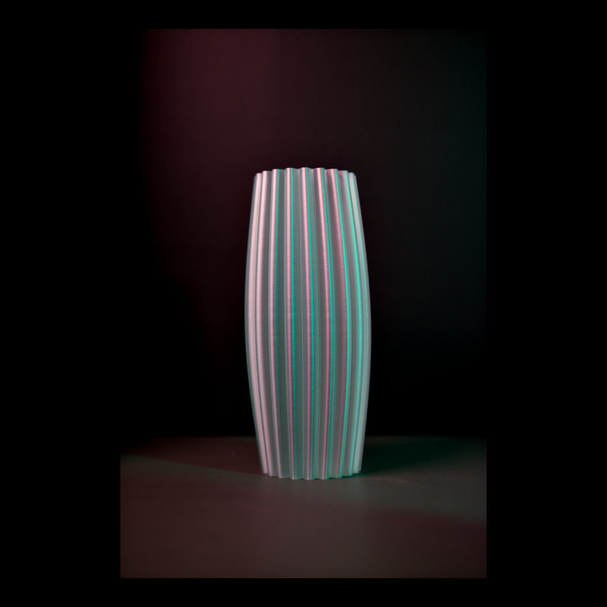 Elegant Ribbed Vase