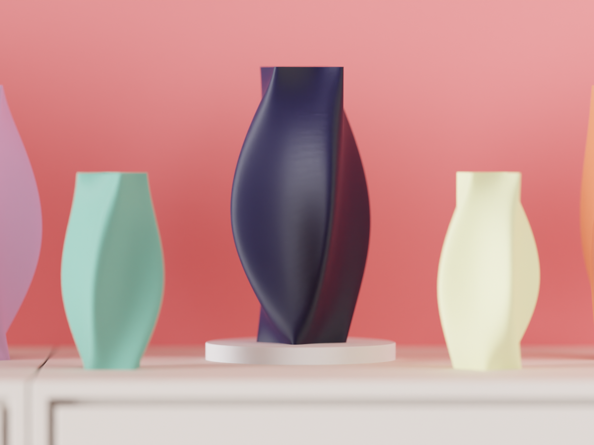 Elegant Spiral Vase