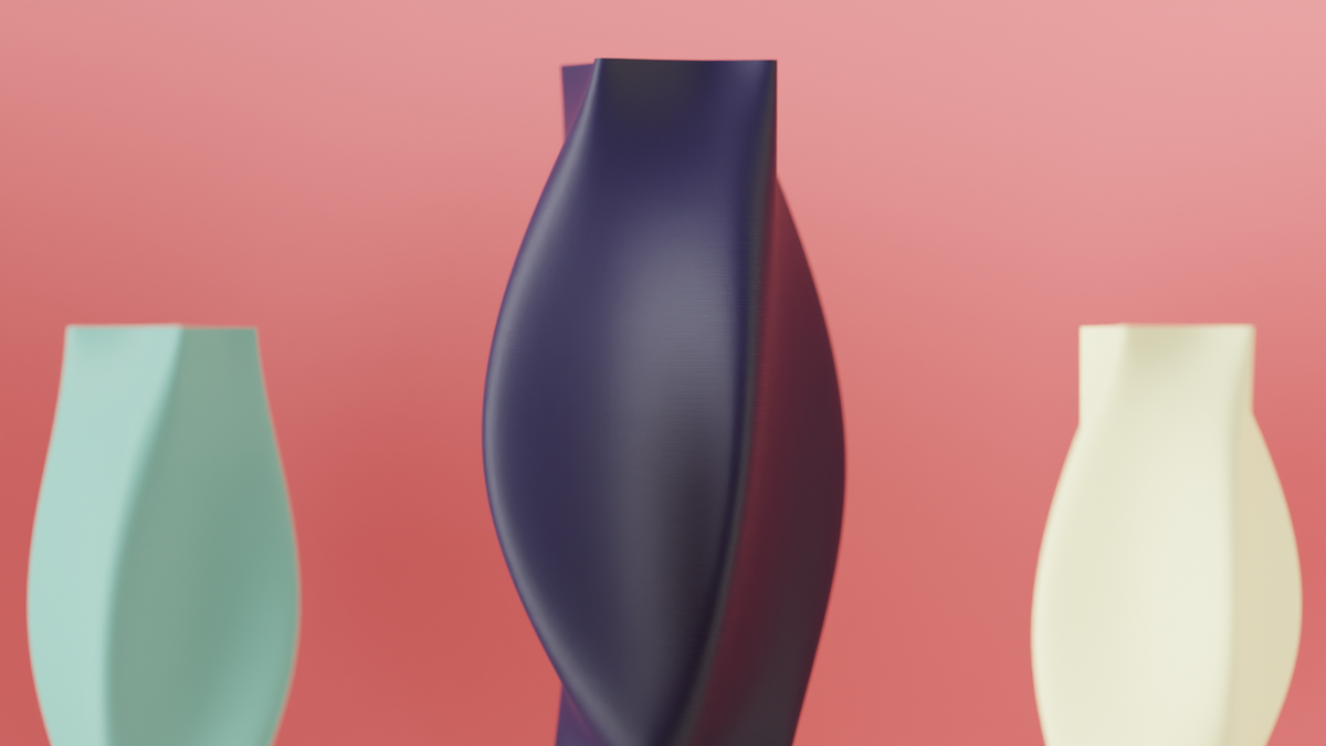 Elegant Spiral Vase