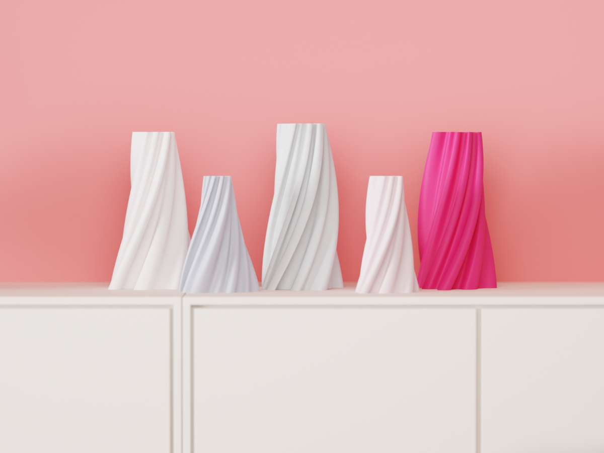 Elegant Tapered Organic Vase