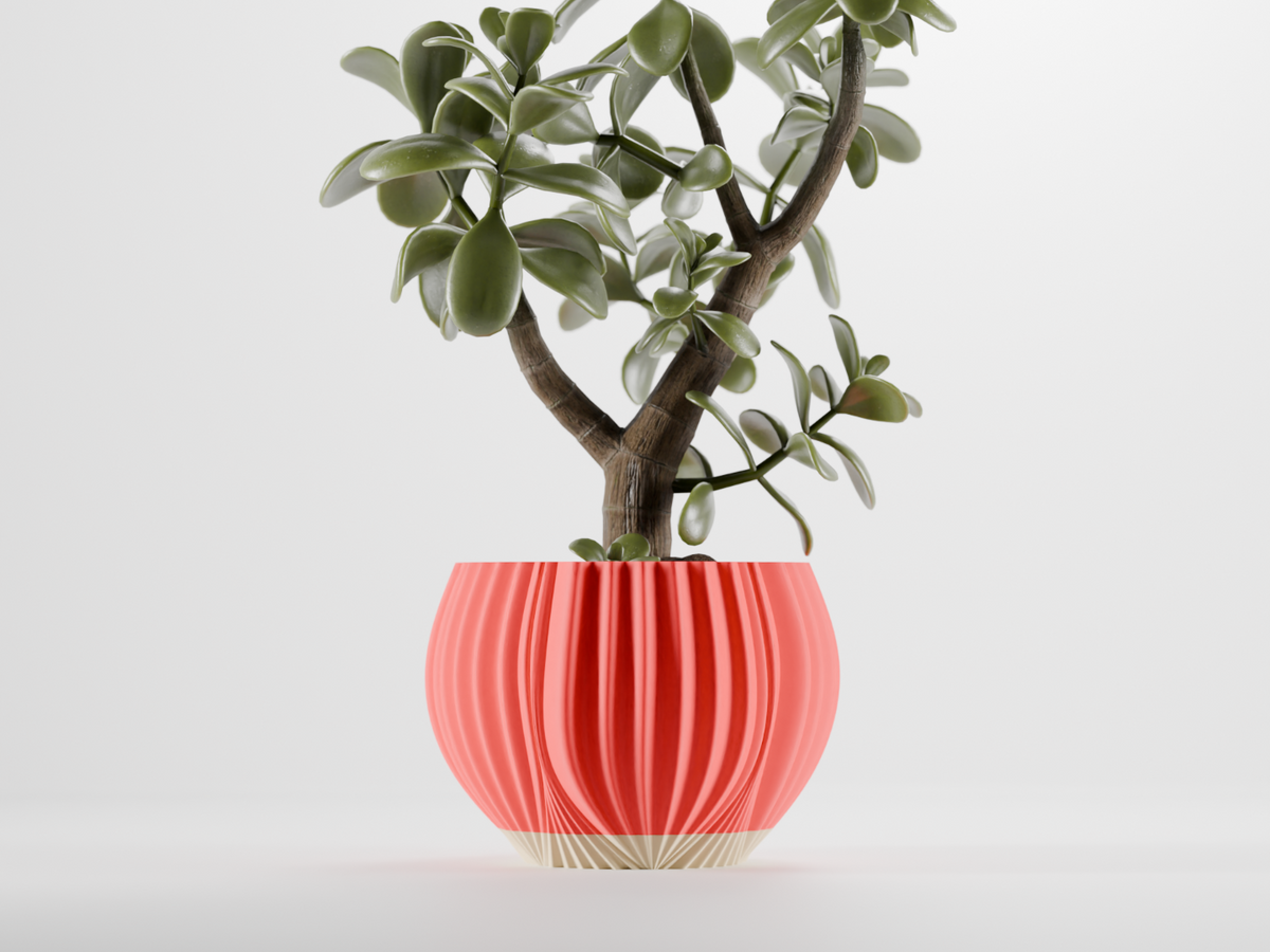 Elegant Two Part Planter with Drip Tray