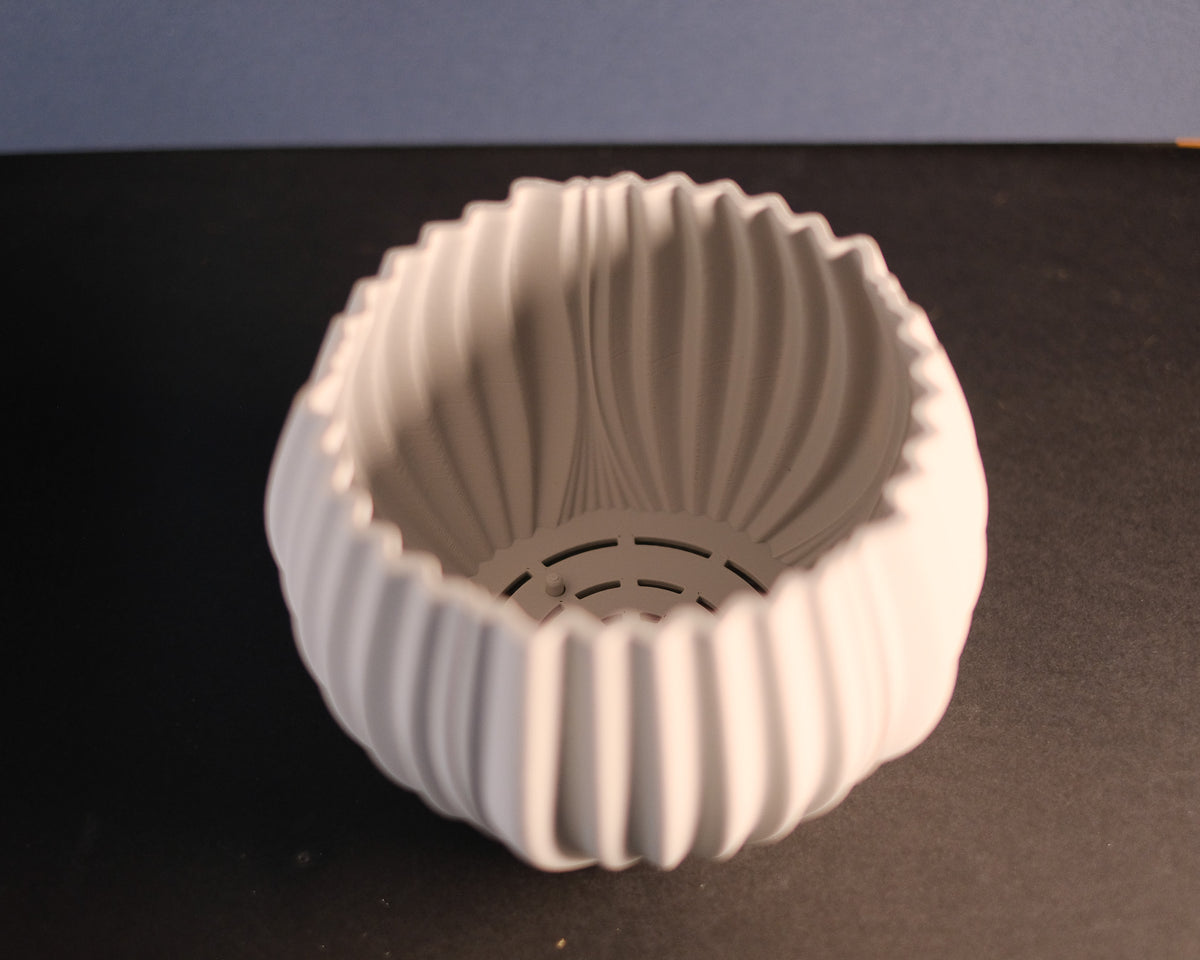 Elegant Two Part Planter with Drip Tray