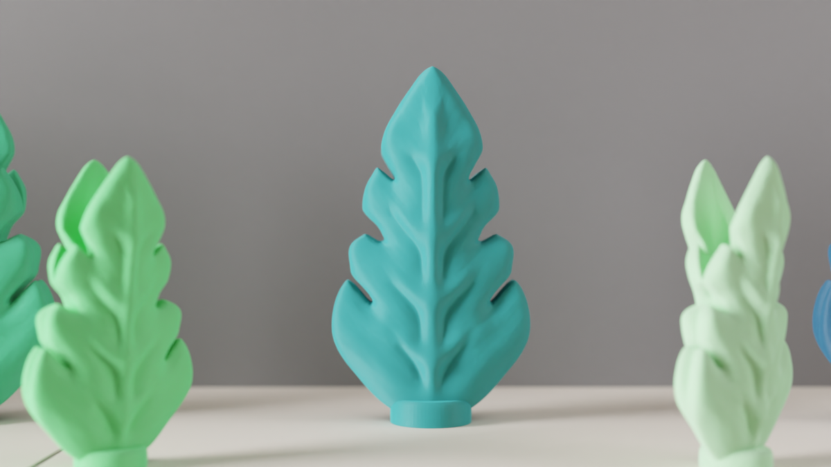 Elegant Vase Leaf Design Stem Vase – Small size