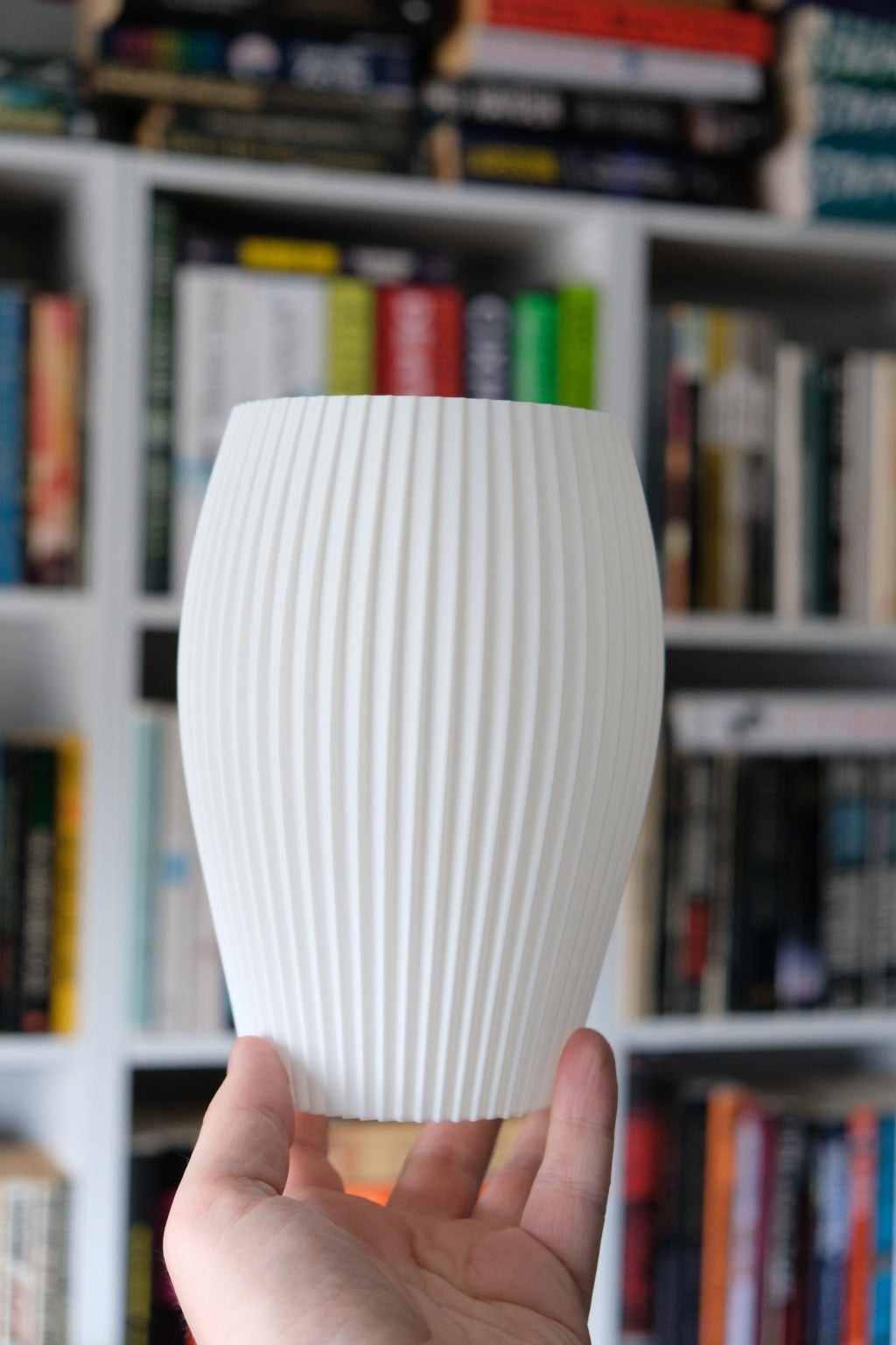 Elegant Vase Ribbed Vase