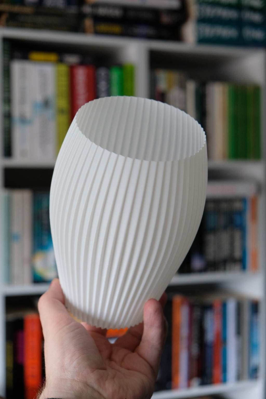 Elegant Vase Ribbed Vase