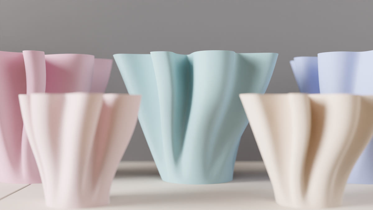 Elegant Vase Subtle Flowing Vase