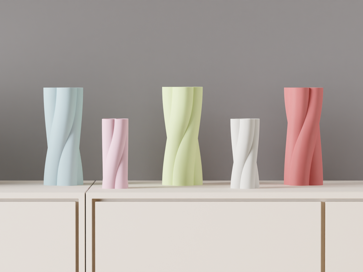 Elegant Vase Twisted Spiral Vase – Large size