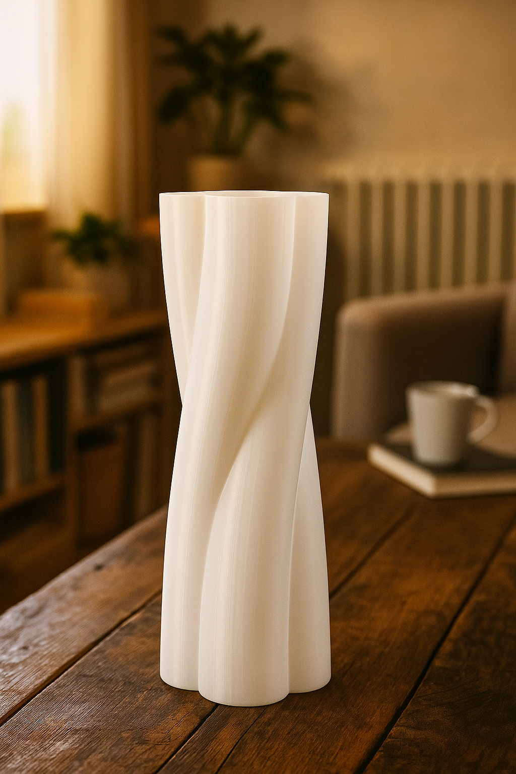 Elegant Vase Twisted Spiral Vase