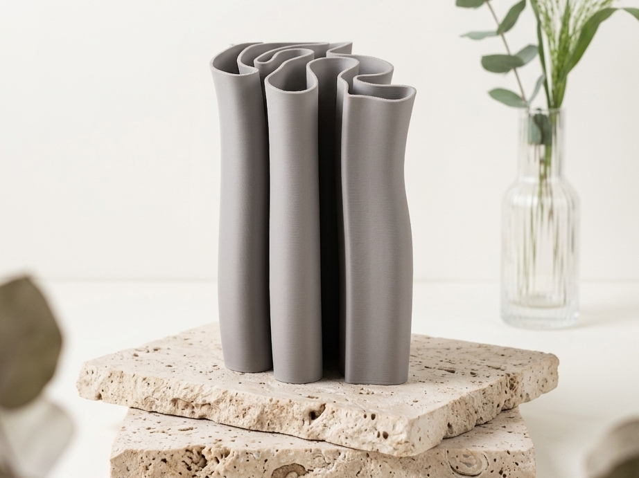 Fabric Ripple Vase and Desktop Organizer