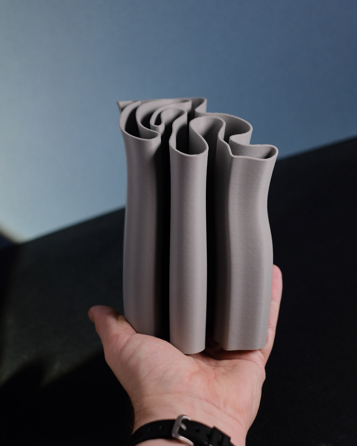 Fabric Ripple Vase and Desktop Organizer