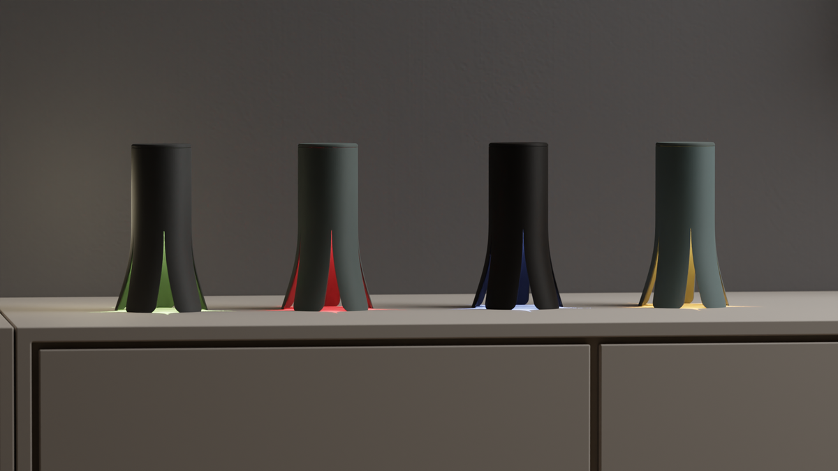 Flared Column Wireless Accent Lamp