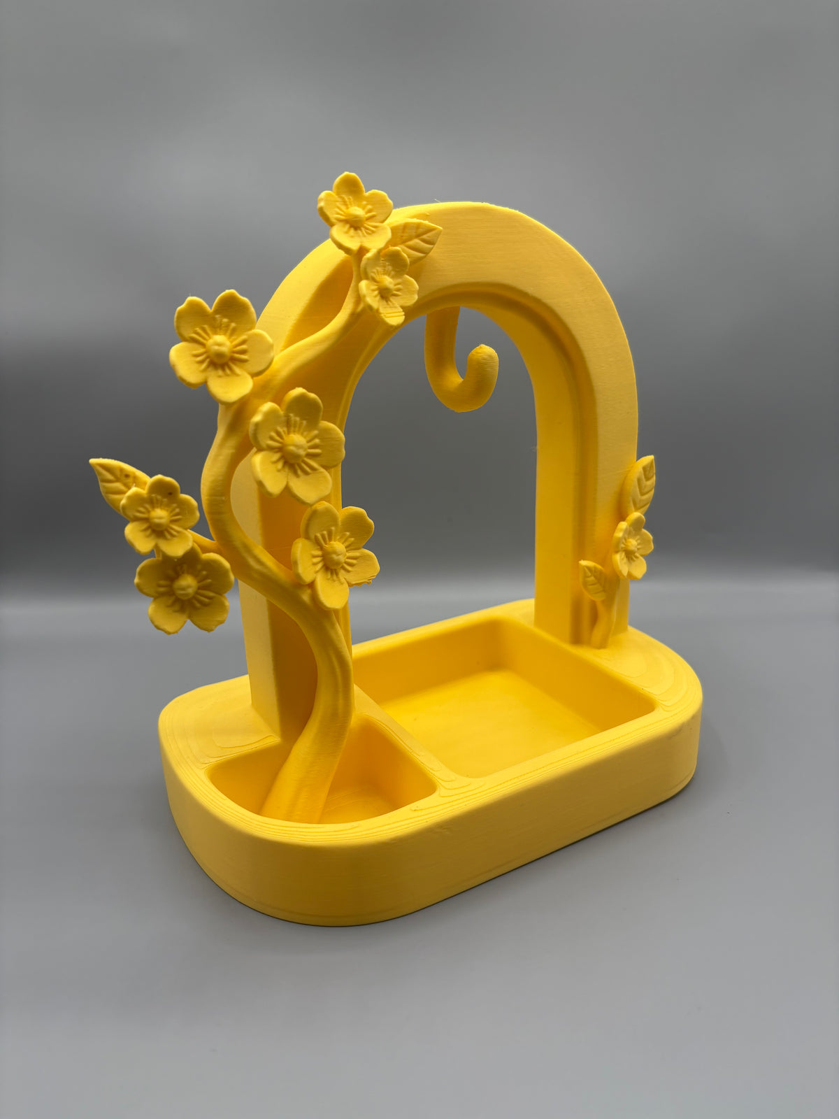 Floral Jewelry Stand & Makeup Vanity Organizer