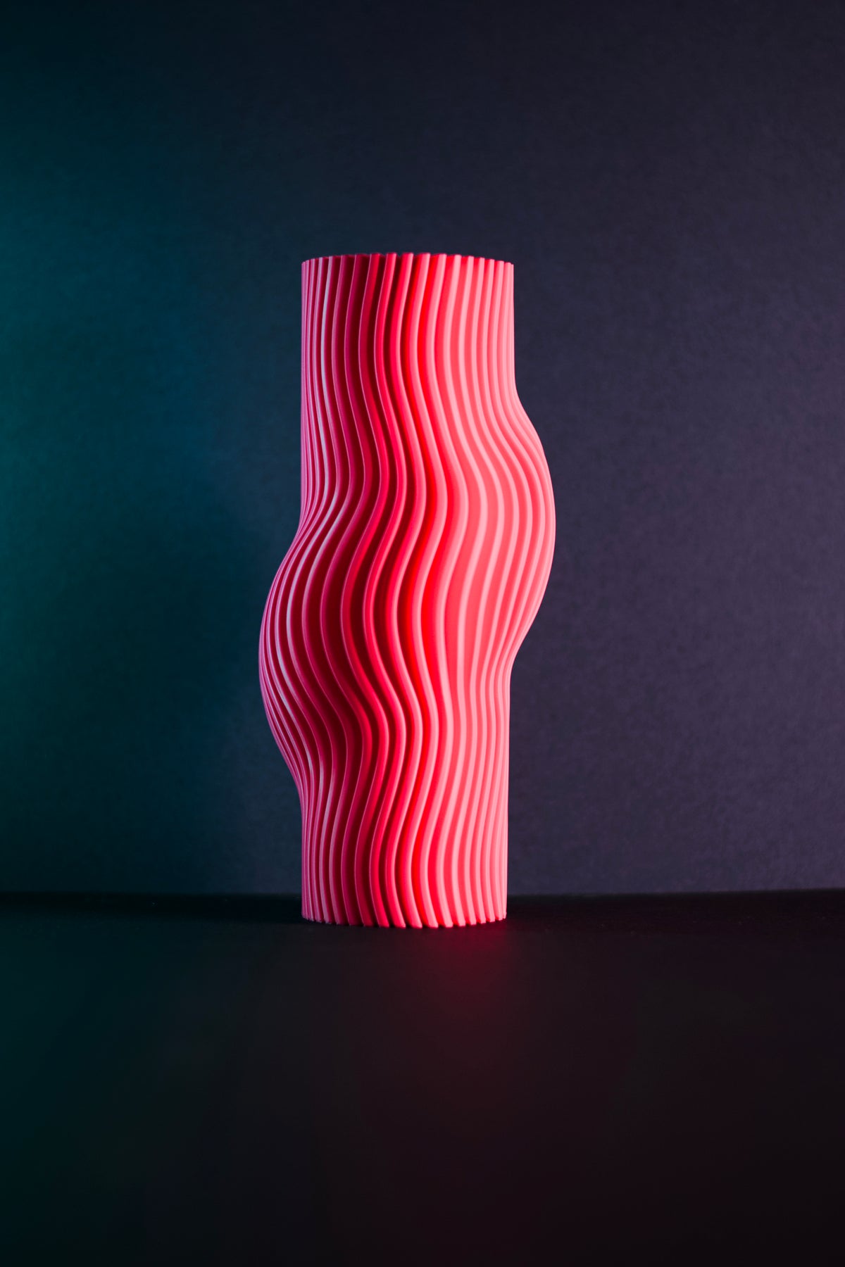 Flowing Organic Ribbed Vase