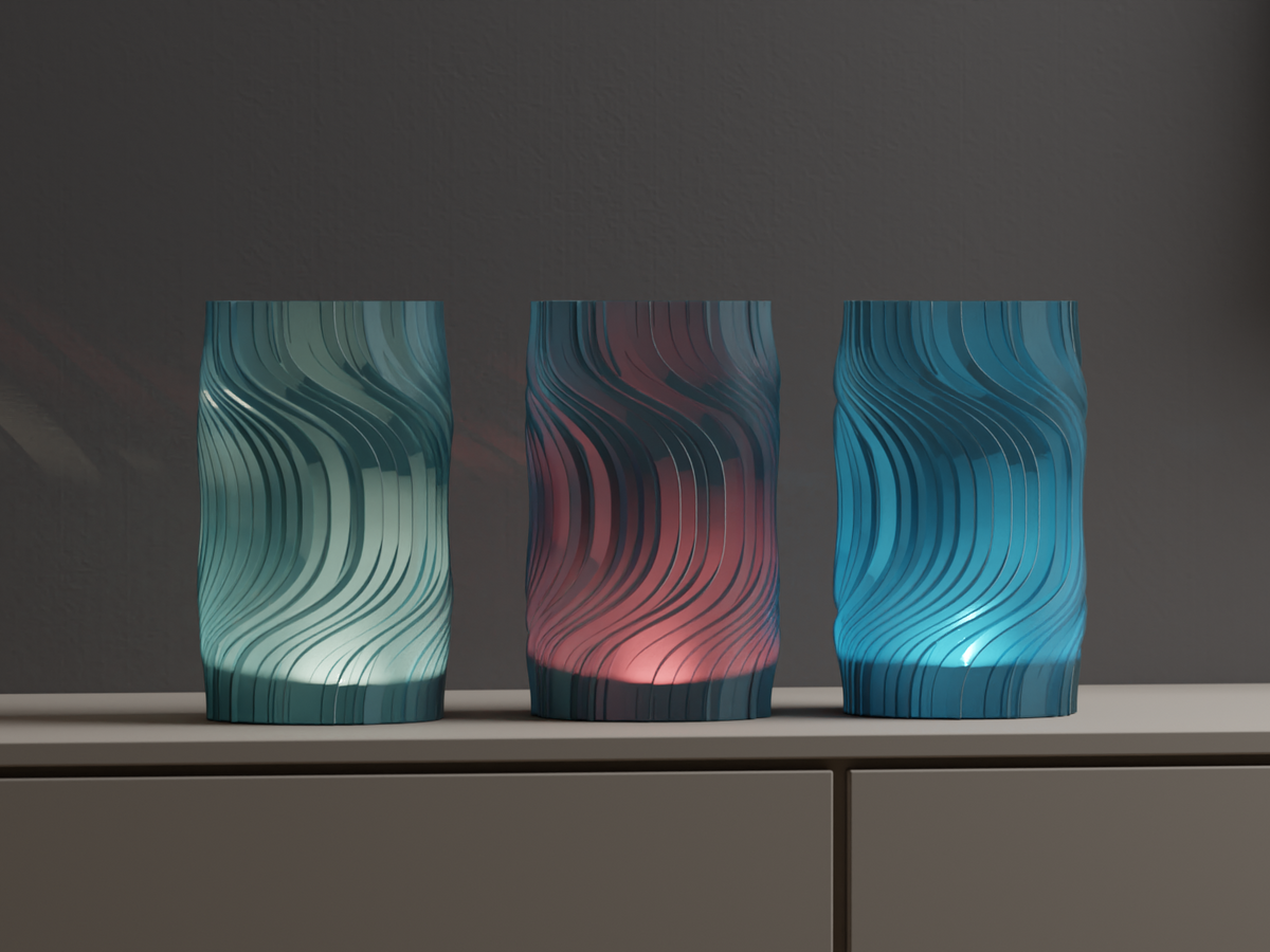 Flowing Wave Wireless RGB Lamp