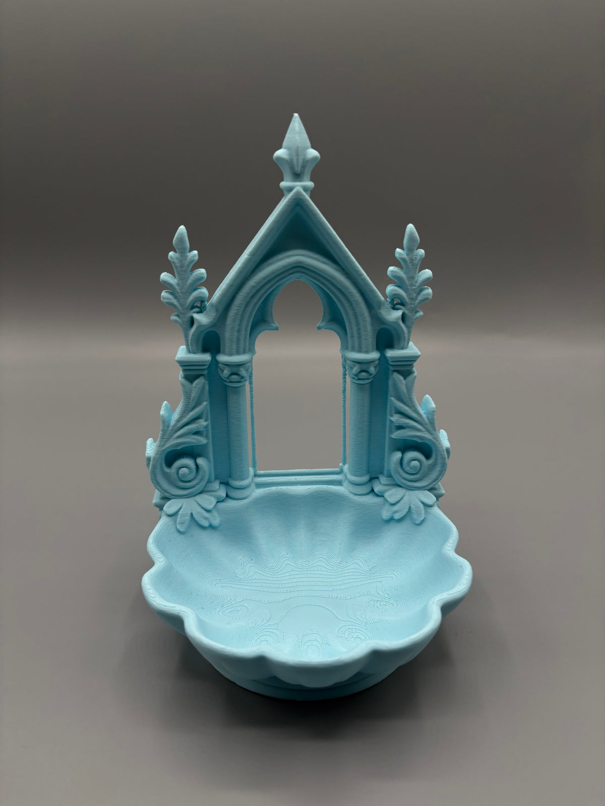 Gothic Shell Catchall Tray – Ornate Entryway Bowl