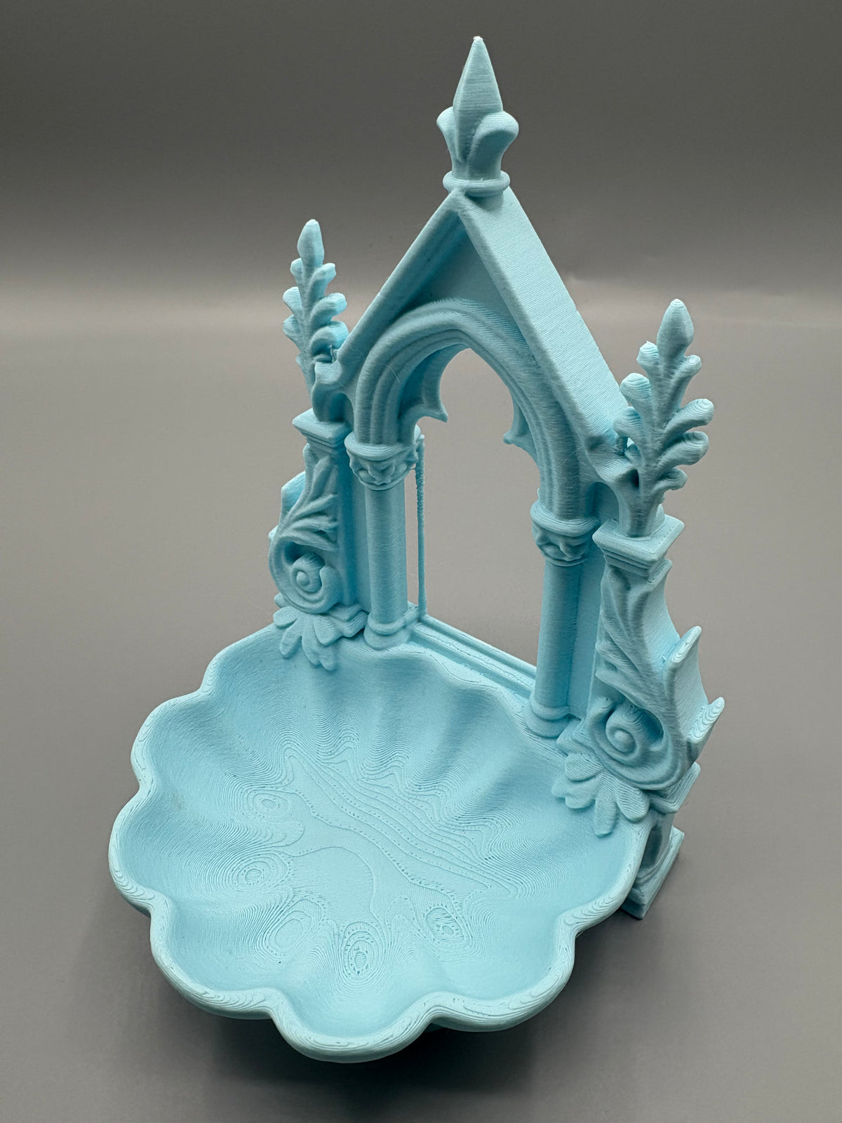 Gothic Shell Catchall Tray – Ornate Entryway Bowl