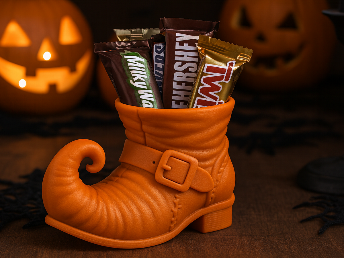 Halloween Boot Candy Holder Decorative Bowl