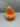 Orange monster hand pumpkin candy bowl, top view showing the open bowl and claw on the handle