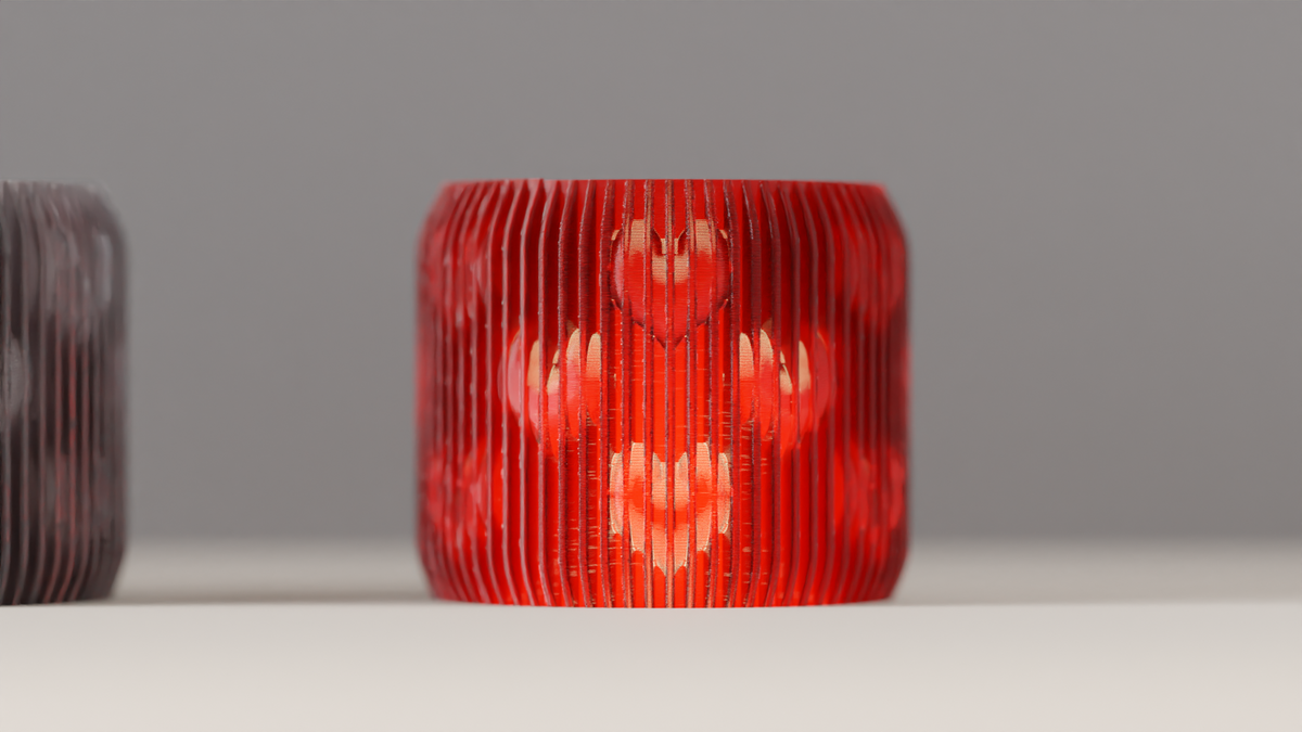 Heart Design LED Tealight Lamp