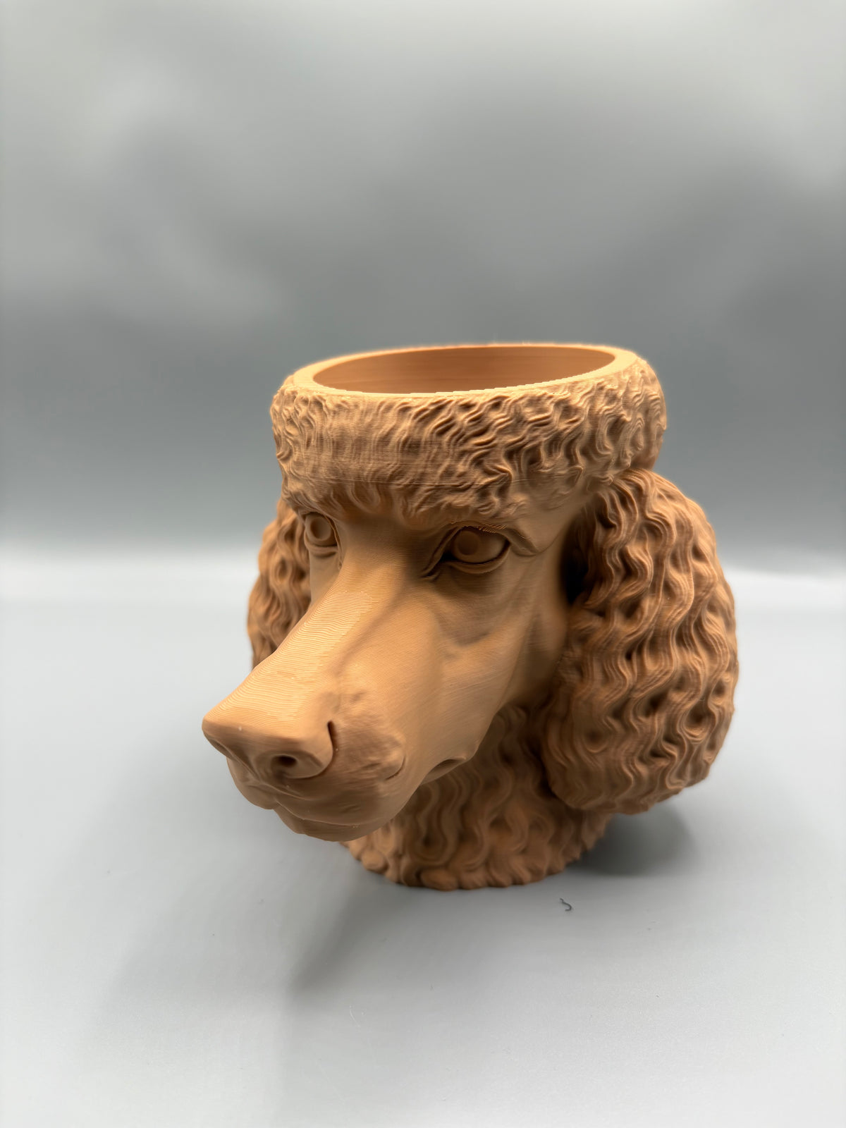 High Detail Poodle Head Catchall Bowl