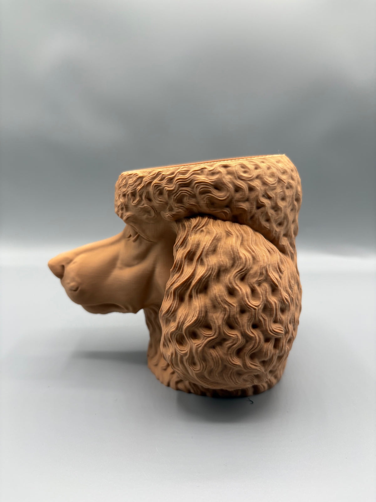 High Detail Poodle Head Catchall Bowl