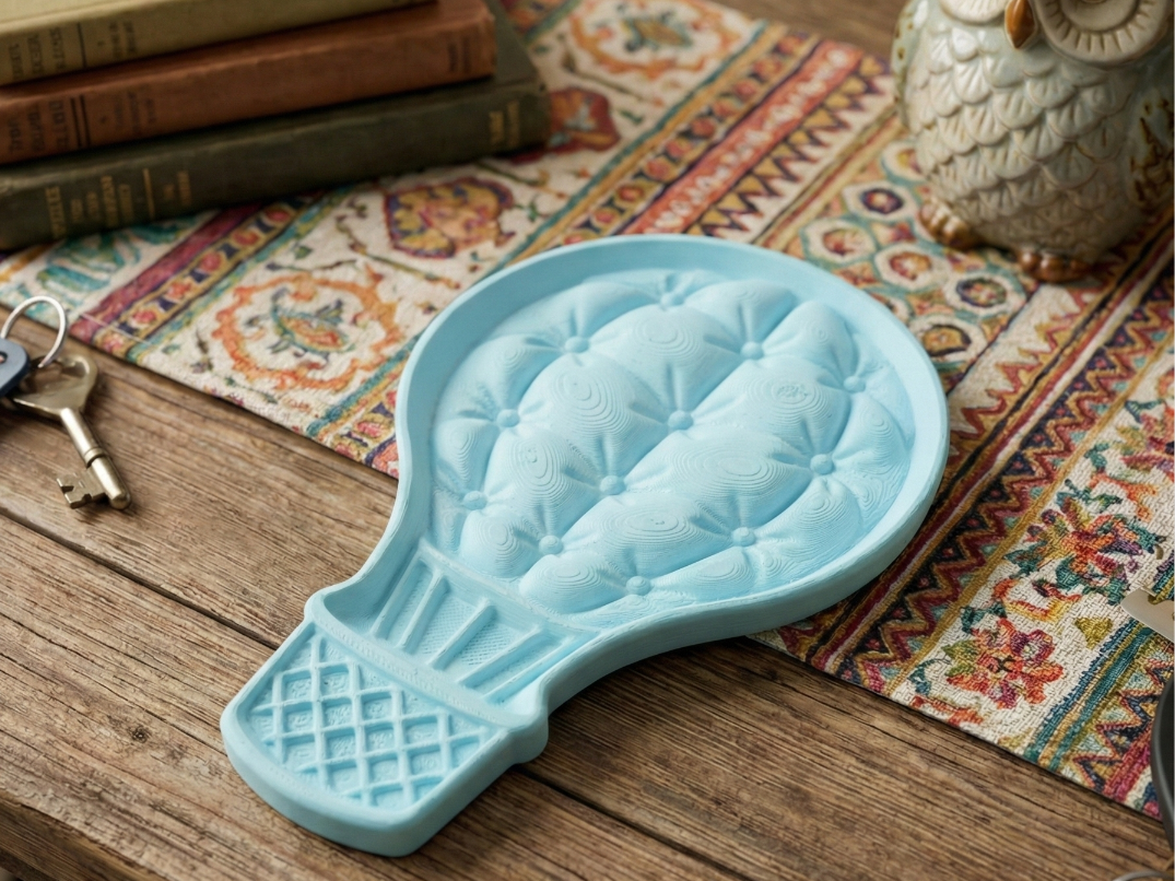 Hot Air Balloon Catchall Tray – Quilted Sculptural