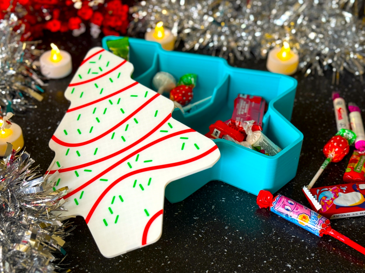 Iced Christmas Tree Snack Tray