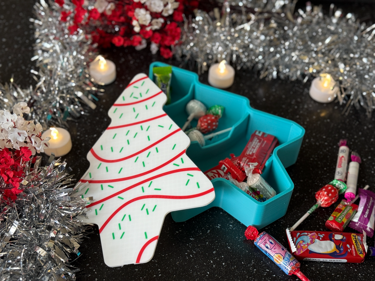 Iced Christmas Tree Snack Tray