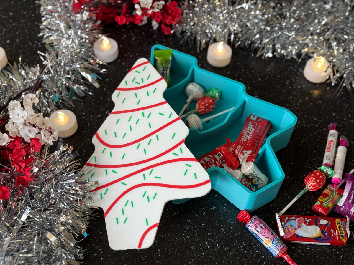 Iced Christmas Tree Snack Tray