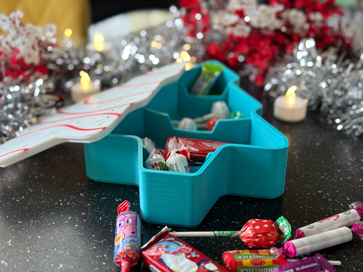 Iced Christmas Tree Snack Tray