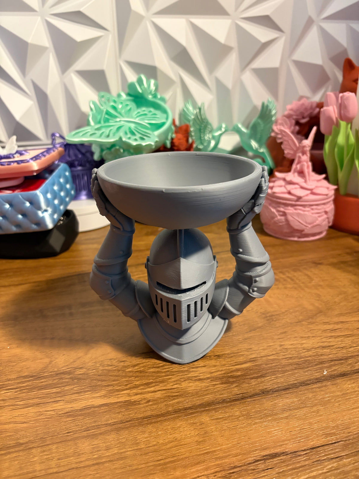 Knight Catchall Tray Desk Organizer Bowl Key Hold