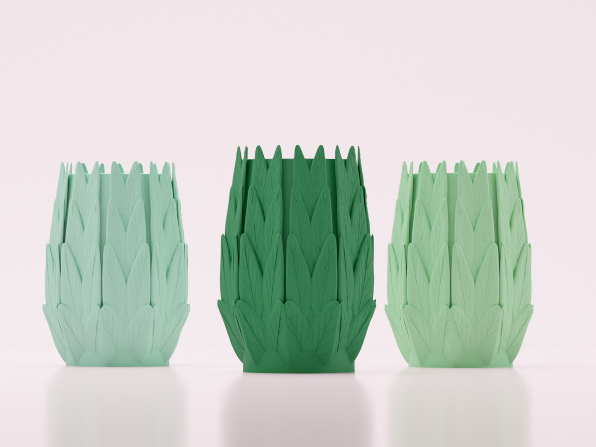 Leaf Design Pencil Holder