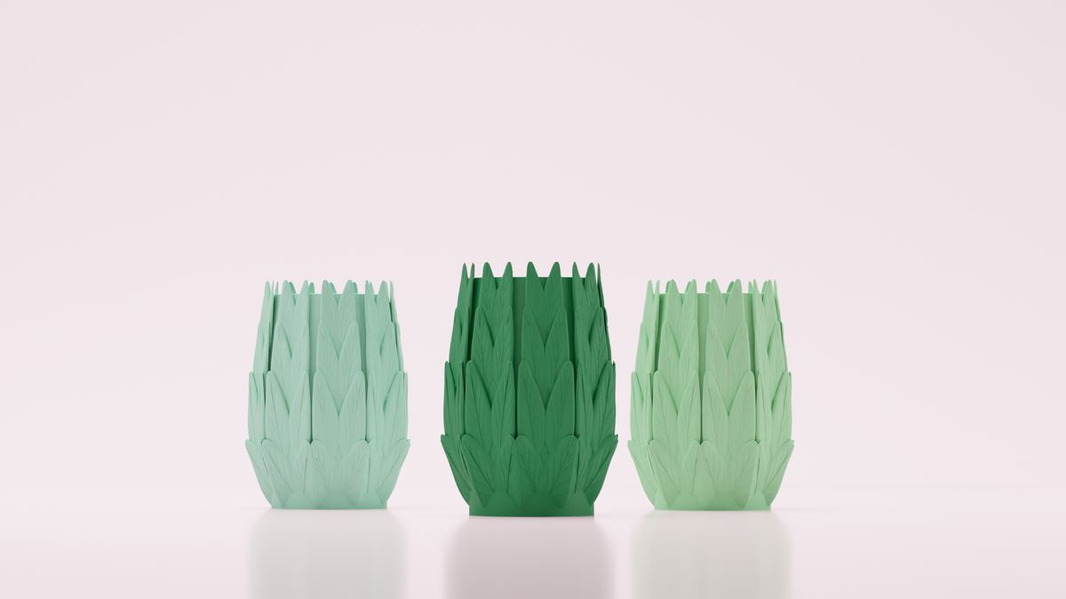 Leaf Design Pencil Holder