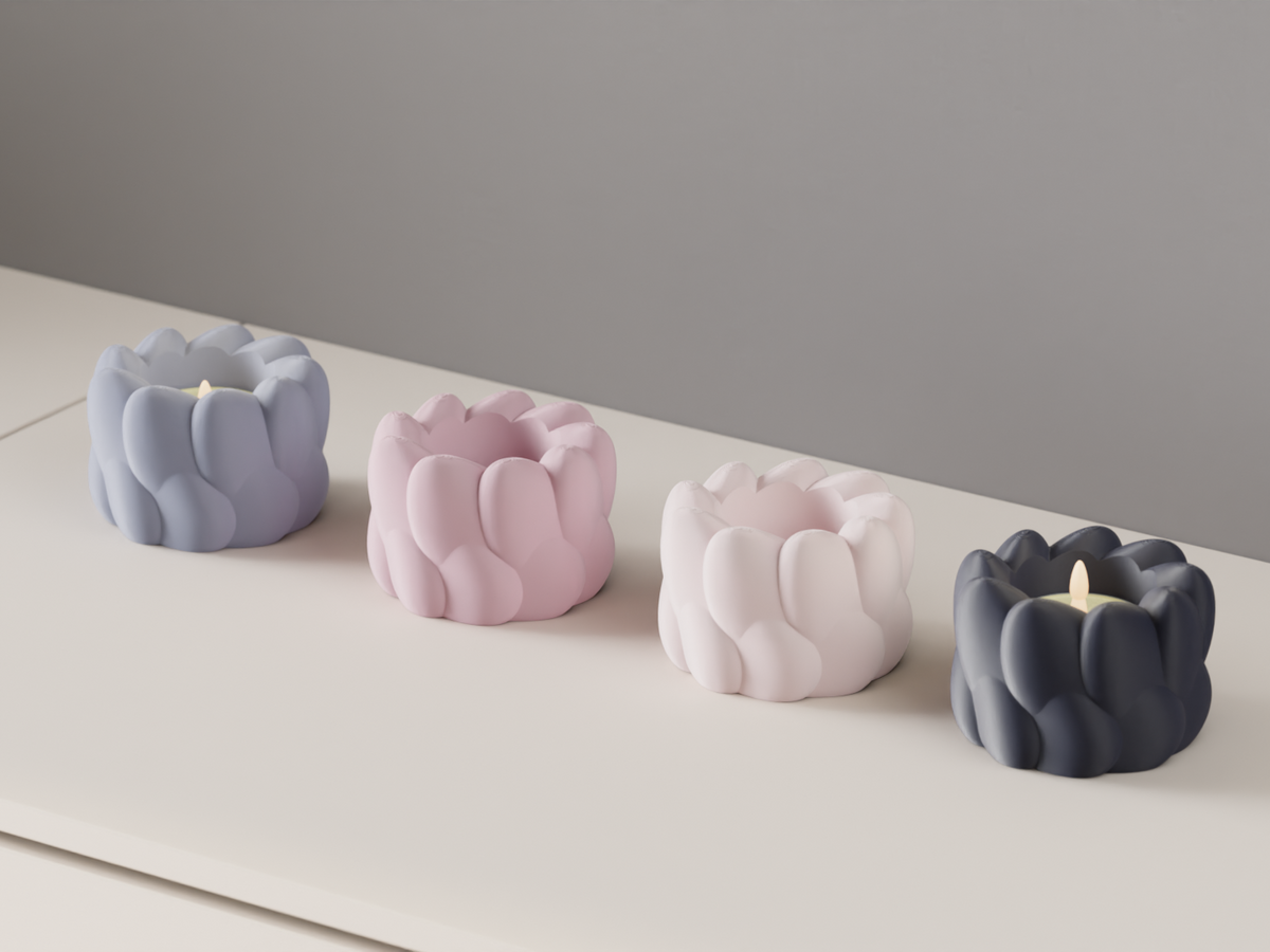 LED Candle Holder Aesthetic Tealight Stand