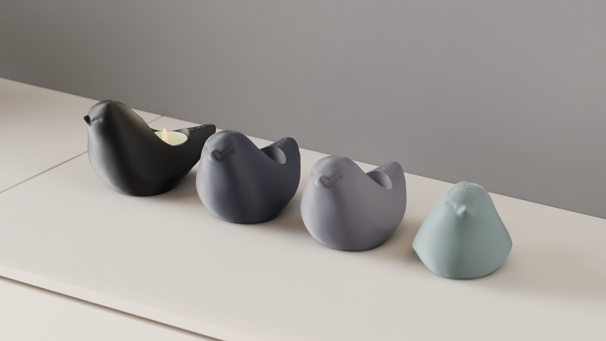 LED Candle Holder Cute Bird Tealight Holder