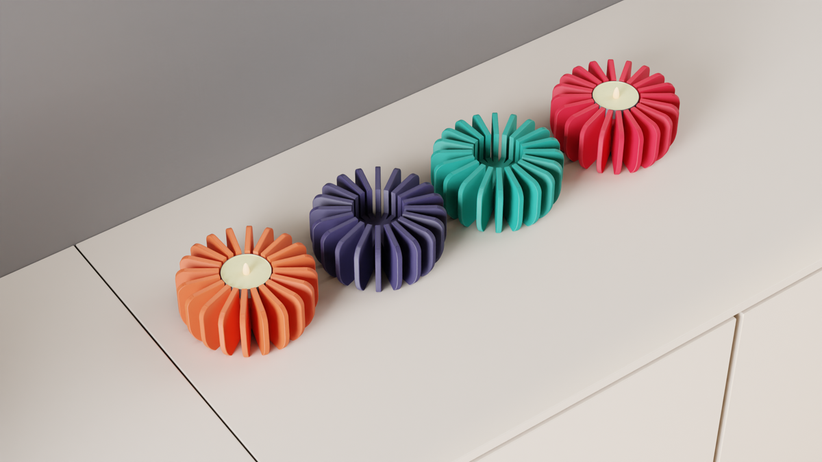 LED Candle Holder Modern LED Tealight Lamp