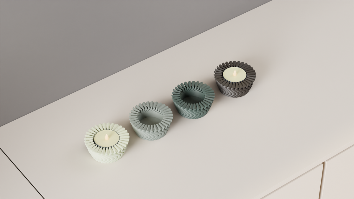 LED Candle Holder Modern LED Tealight Stand